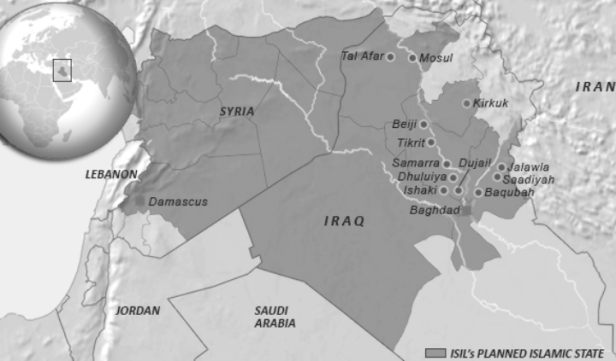 Mappa del progetto dello Stato Islamico