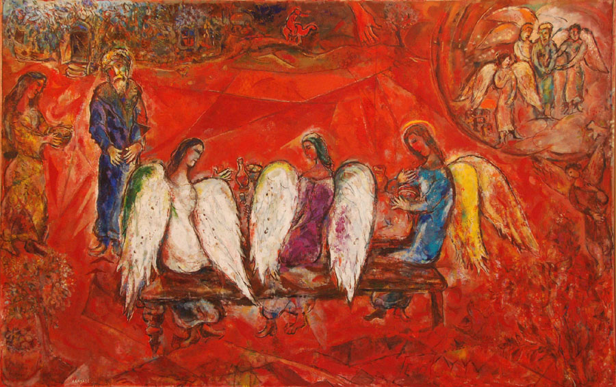 Chagall, Abraham and the Three Angels 1954-67
