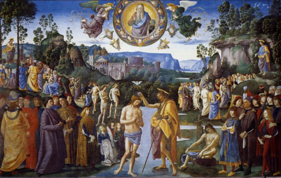 Perugino, Battesimo del Signore, Cappella Sistina, Città del Vaticano.jpg